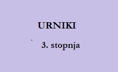 urniki za 3. stopnjo