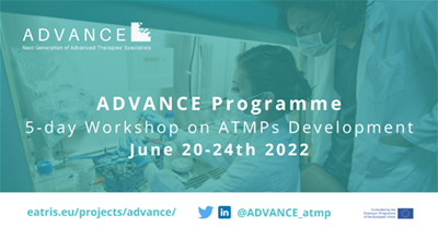 Dvodnevna delavnica Advance Programme 5-day Workshop on ATMPs Development 2022