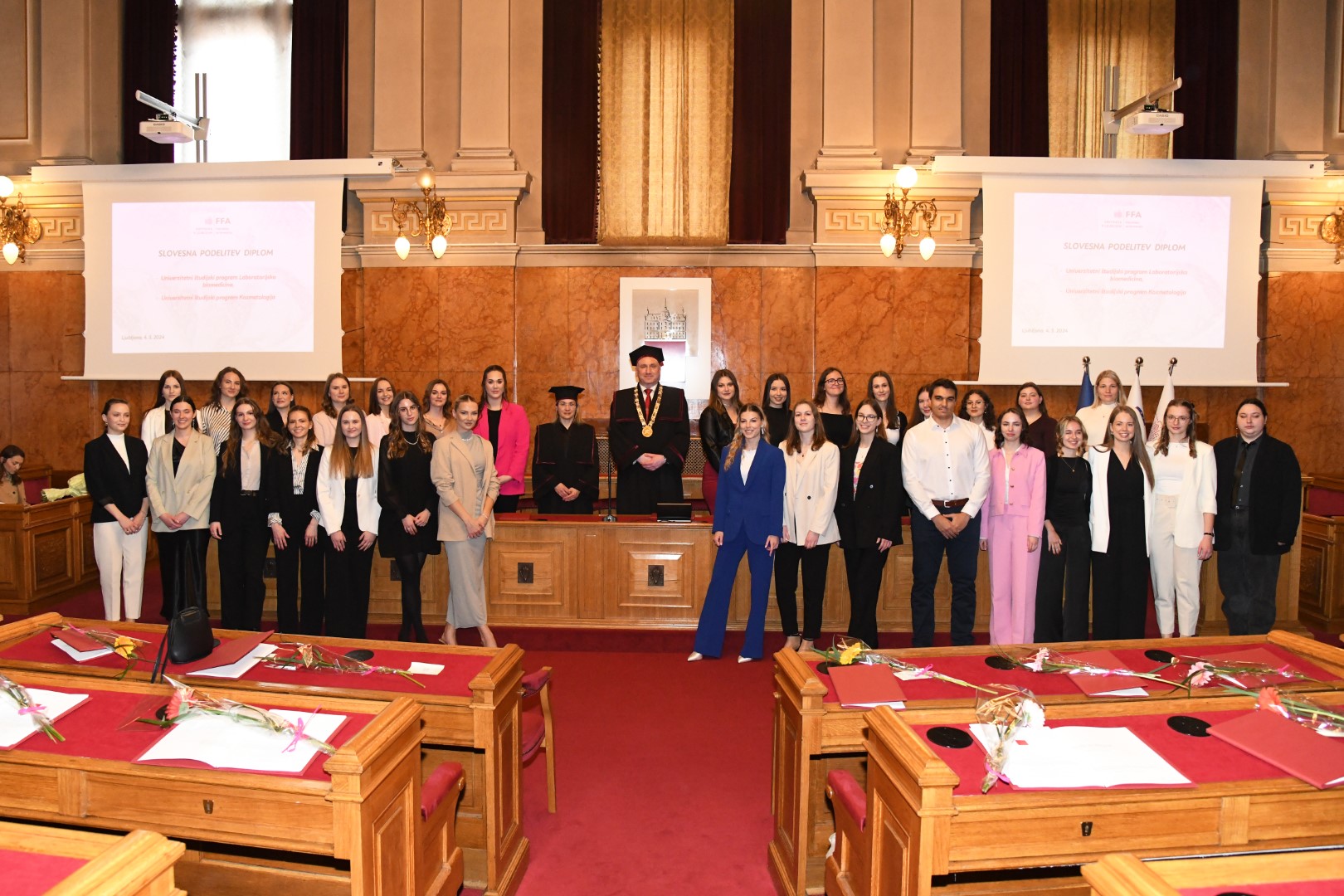 Univerzitetni študijski program Laboratorijska biomedicina, Univerza v Ljubljani, podelitev diplom, 2. in 3. april 2024