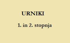 urniki za 1. in 2. stopnjo